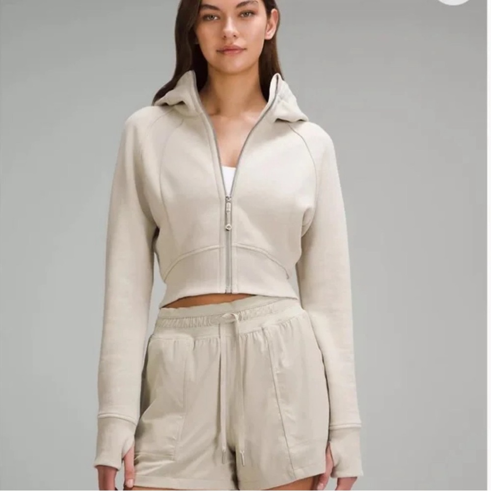 Lululemon Scuba Cropped Full Zip Hoodie